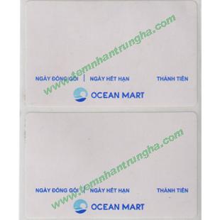 Tem bàn cân điện tử đã in cho ST OceanMart